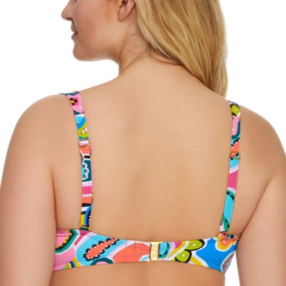 BLEU Rod Beattie Go For Bold Shirred Convertible D-Cup Bikini‎ Top 34DD - Picture 3 of 4